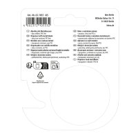 Klebefilmabroller inklusive 1x Klebefilm 19 cm x 33 m in Schwarz-Weiß-Design mit ergonomischem Griff
