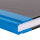 Kladde, DIN A7, FSC® Mix, 96 Seiten, 70 g/m², liniert, Hardcover, blau/schwarz