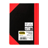 Kariertes Notizbuch in DIN A7 Format mit Hardcover, FSC-Mix Zertifizierung und 70g/m² Papier
