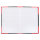 Kladde, DIN A7, FSC® Mix, 96 Seiten, 70 g/m², kariert, Hardcover, rot/schwarz