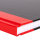 Kladde, DIN A7, FSC® Mix, 96 Seiten, 70 g/m², kariert, Hardcover, rot/schwarz