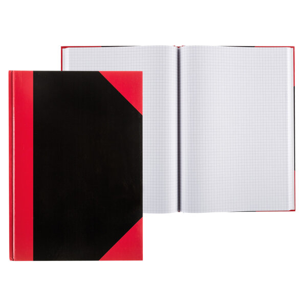 Kariertes Notizbuch DIN A6 mit Hardcover und FSC-Mix-Zertifizierung, 70 g/m²