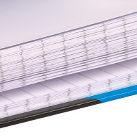 Notizbuch in Din A5 mit linierten Seiten, FSC-Mix-Zertifizierung, Hardcover und einem Gewicht von 70g/m²