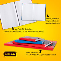 Notizbuch in DIN A4 mit linierten Seiten, robustem Hardcover-Einband und FSC-Mix-Zertifizierung