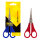 Rote Kinderschere mit spitzer Spitze, 13,5 cm lang, ideal für Rechtshänder.