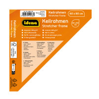 Leinwand im Format 60 x 80 cm für Öl- und Acrylfarben, FSC-zertifiziert, ideal zum Malen und Kunstschaffen