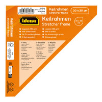 Leinwand in der Größe 30 x 30 cm für Öl- und Acrylfarben, aus FSC 100% zertifiziertem Holz gefertigt