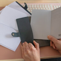 Linierte Innenseiten für ein Notizbuch aus FSC-Mixpapier mit 160 Seiten