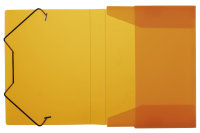 Heftbox, DIN A5, Gummizug, PP, transluzent, orange