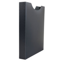 Heftbox A4, 4 cm, PP, schwarz