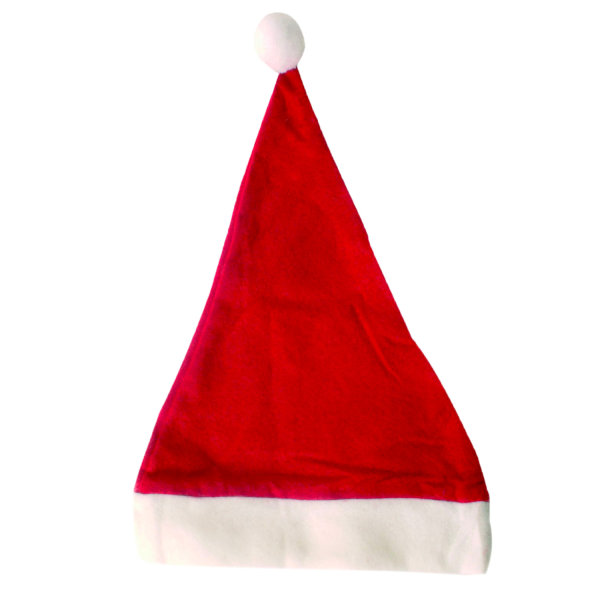 Weihnachtsmütze für Erwachsene, Universalgröße, rot-weiß