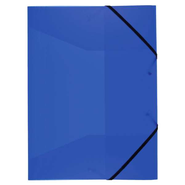 Gummizugmappe – DIN A4, transluzent blau