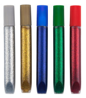 Glitter-Glue, 5 Farben à 10,5 ml,...