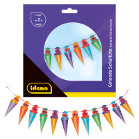Bunte Girlande zum Schulstart aus FSC-Mix Papier, 22 cm x...