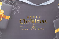 Weihnachtliche Geschenktasche Merry Christmas aus FSC-Mix in den Maßen 51 x 73 x 18 cm mit festlichem Design