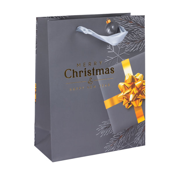 Geschenktasche "Merry Christmas", FSC® Mix, 23 x 18 x 8 cm