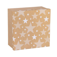Geschenkbox in Sternform aus Kraftpapier FSC Mix in den...