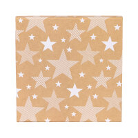 Geschenkbox in Sternform aus Kraftpapier FSC Mix in den Maßen 27 x 27 x 15 cm
