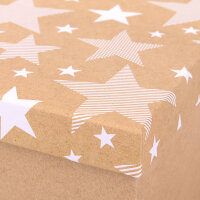 Geschenkbox in Sternform aus Kraftpapier FSC Mix in den Maßen 27 x 27 x 15 cm
