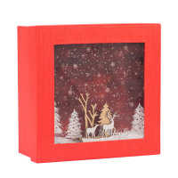 Geschenkbox "Weihnachten" 3D, FSC® Mix, 21...
