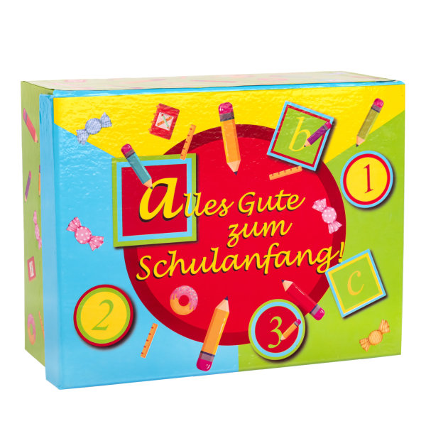 Geschenkbox "Schulanfang", FSC® Mix, 22 x 17 x 9 cm