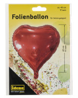 Folienballon &quot;Herz&quot; - 43 cm, rot