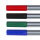 Vier Fineliner in Schwarz, Blau, Rot und Grün mit einer Strichstärke von 0.4 mm für präzises Schreiben und Zeichnen.