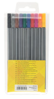Fineliner - 10 St&uuml;ck in 10 Farben, Strichst&auml;rke 0,4 mm