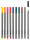 Fineliner - 10 Stück in 10 Farben, Strichstärke 0,4 mm