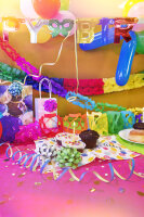 Bunte Wabengirlande, 2 Stück, je 6 Meter lang und 12 cm breit, aus FSC-Mix Material – perfekte Dekoration für Partys und Veranstaltungen