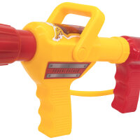Feuerwehr-Wasserspritze mit verstellbarer Düse und Wassertank für stundenlangen Spielspaß im Garten