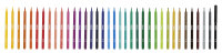 Fasermaler, 36 Farben, 2 mm Spitze, farbintensiv