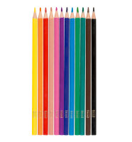 Dreikant-Buntstifte Set mit 12 Farben, ergonomische Form, FSC-zertifiziert