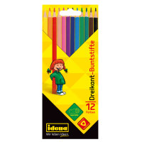 Dreikant-Buntstifte, FSC&reg; 100 %, 12 Farben, ergonomische Form